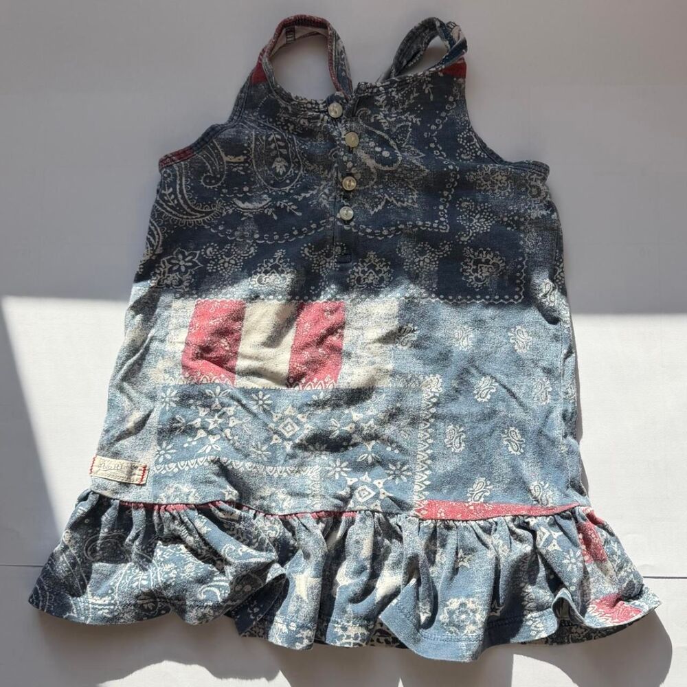Ralph Lauren Baby Girl Dress 12 Months | Vintage Y2K Patchwork Floral 🌸